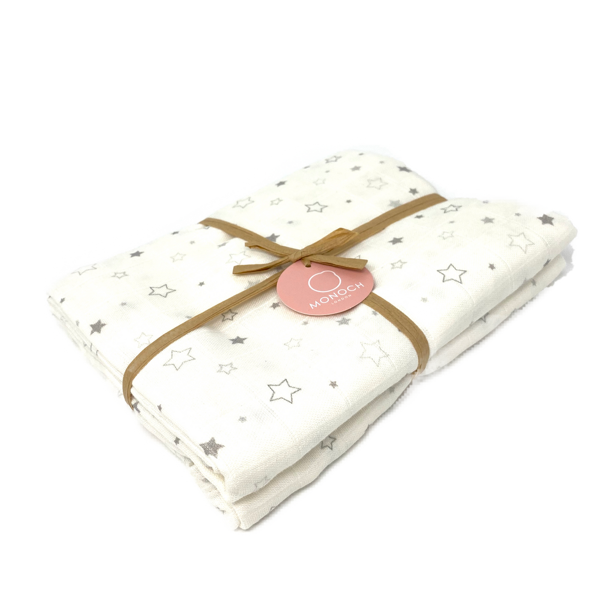 Extra Large Baby Muslin 120X120cm Stars Monoch London