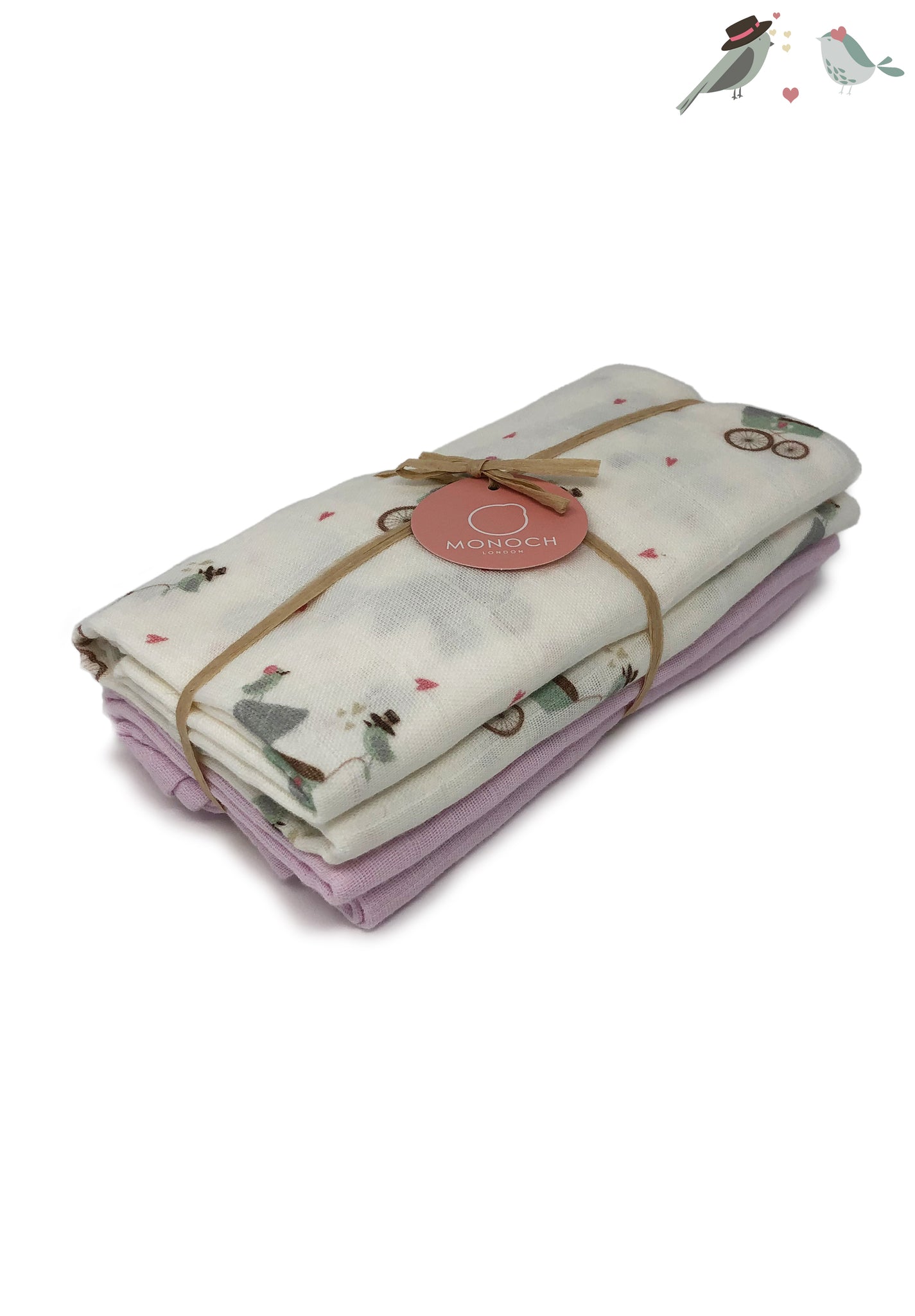 Mini Lovers 2-Pack Muslin Squares
