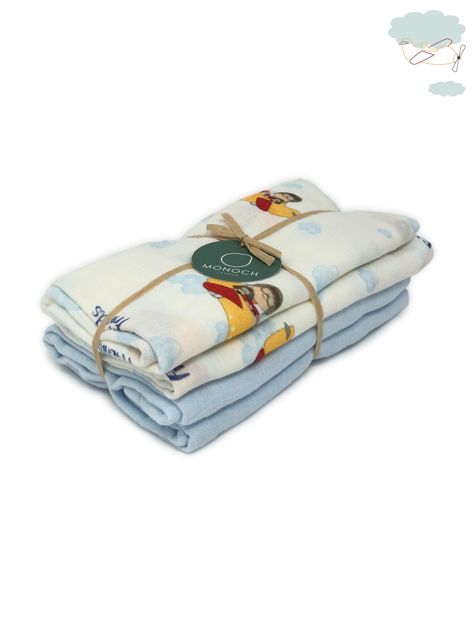 Best Pilot 2-Pack Muslin Squares (2*90cm*70cm)