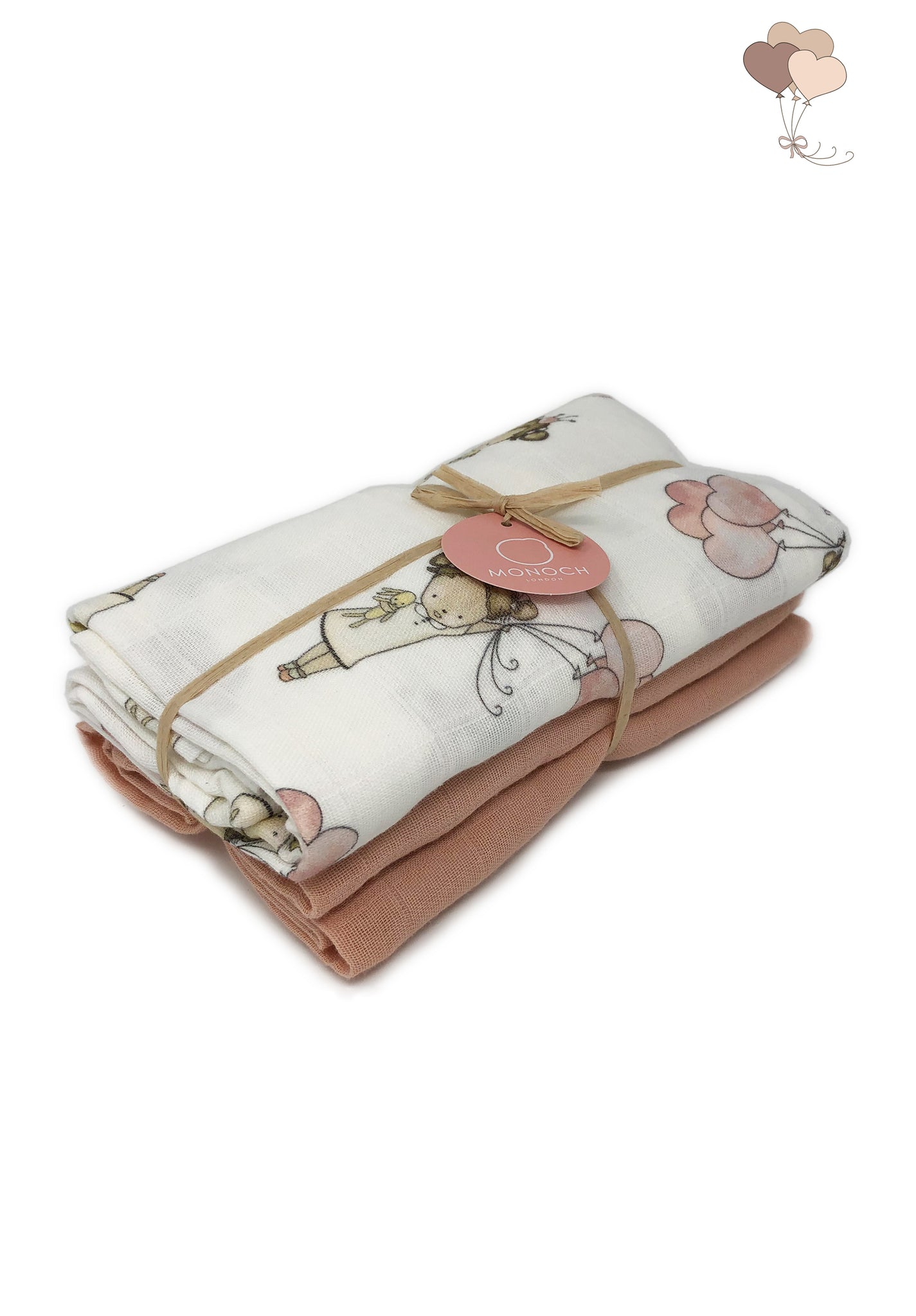 Queen Girl 2-Pack Muslin Squares