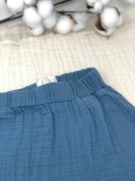Trouser - Navy Organic Cotton